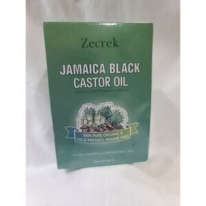 Jamaica Black Castor Oil Organic Cold Pressed-Eyebrows,Nails 100mL / 3.38 Oz